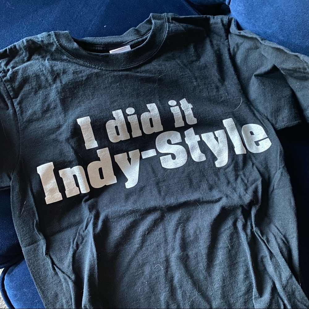 I did it Indy style - nascar racing school tee